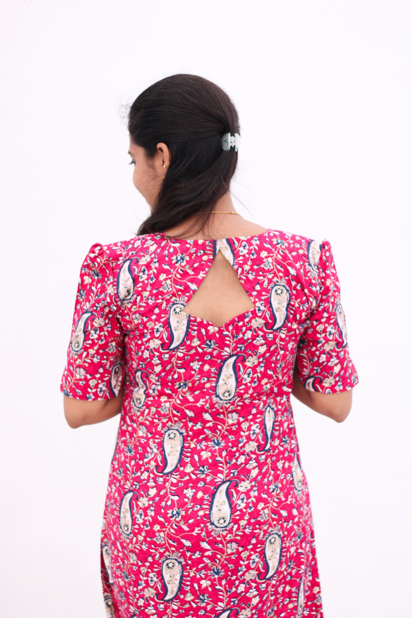 Kalamkaari Printed (Pink)