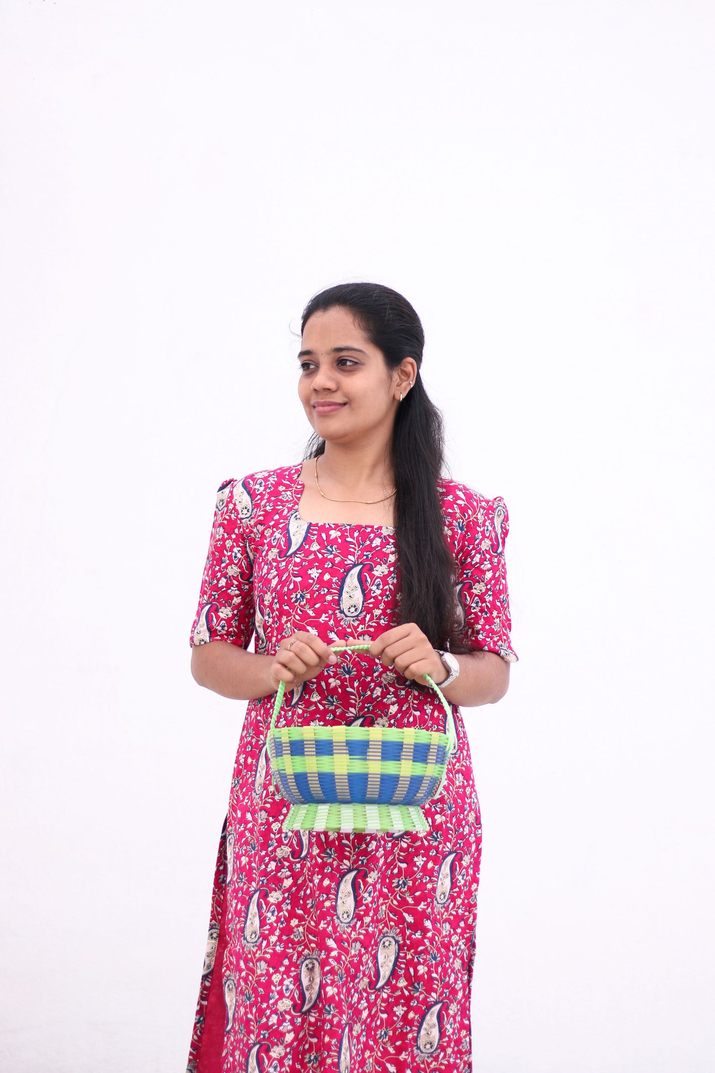 Kalamkaari Printed (Pink)