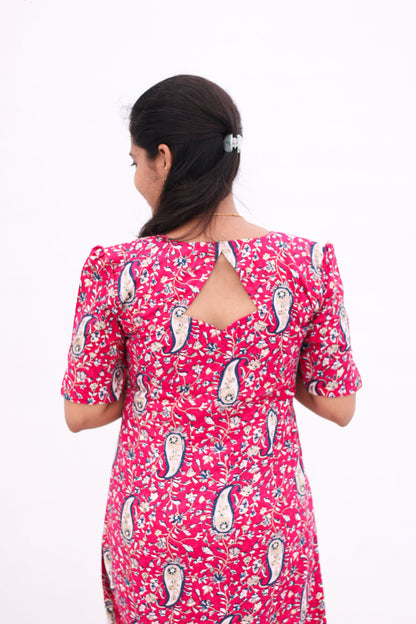 Kalamkaari Printed (Pink)