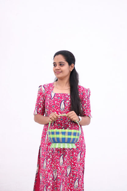 Kalamkaari Printed (Pink)