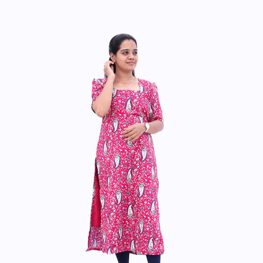 Kalamkaari Printed (Pink)
